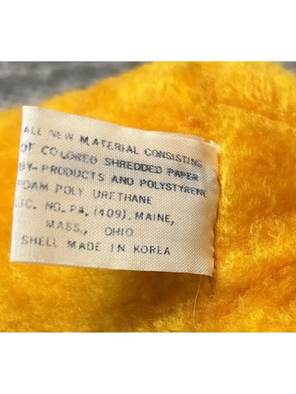RARE VTG 1950s Brechner Bear Stuffed Animal Pooh Bear Look Alike Korea Great Con